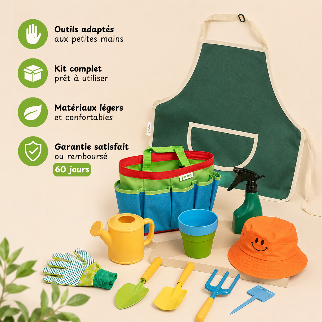Jardeo™ — Kit jardinage complet pour petit jardinier