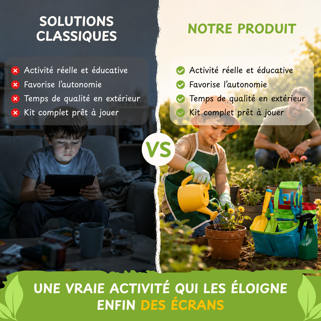 Jardeo™ — Kit jardinage complet pour petit jardinier